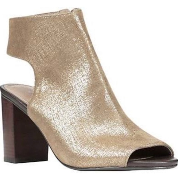 Donald J Pliner Irene 60 new in box gold shimmer heels size 8.5 - Picture 7 of 8